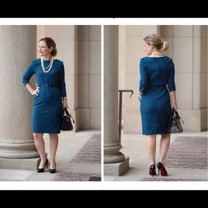 MM LaFleur Etsuko Dress Pacific Blue Size 16